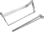 1Set Skewer Rack Set Portable Stainless Steel BBQ Grilling Tools for Outdoor Camping Includes Skewers Compact Design and Heat Resistant