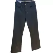 Joe's Jeans Coated High Rise Bootcut Pants Black Denim Size 27