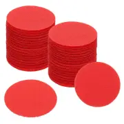 2" Carpet Spot Markers, 50Pcs Dot Markers Hook and Loop, Red