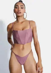 [MBM Swim] Mauve Siren Bikini Top