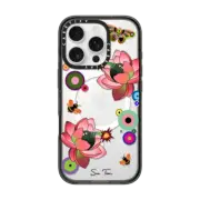 iPhone 16 Pro Impact Case MagSafe Compatible PINK FLOWER BOMB IPHONE CASE BY SUE TSAI