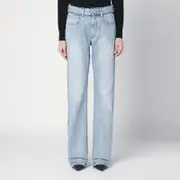 [Balenciaga] Low-waisted blue jeans M Light blue