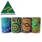4 Stubby Holders Bottle Cooler Stubbie Beer Can Australia Made Aboriginal Art #1