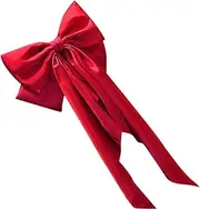 Happyyami Bow Barrette Big Bow Hairpin Chiffon Flower Pink Ribbon Hair Clip for Teen Girls