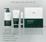 Atomy Root Vital Hair Care Set 3pcs – Shampoo, Scalp & Hair Pack, Ampoule