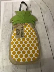 Pineapple Door Decor By Evergreen, Farmhouse Welcome To Our Home Burlap Decor!!!