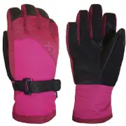 XTM Zoom Kids Snow Ski Winter Gloves Berry Pink