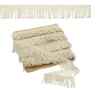 Beige Fringe Trim, 11 Yards x 55mm Curtain Fringe Trim Tassel Fabric Sofa