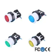 A4 HAPP LONG ARCADE PUSH BUTTON CHOOSE COLOR MAME, JAMMA, MULTICADE 1 UP