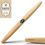 WALFOS French Rolling Pin for Baking, 15.7 in beech wood, Wooden