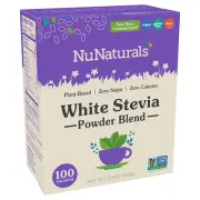 White Stevia Powder Packets, Single-Serve, Zero Calorie Sugar Substitute, 100 Co