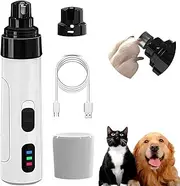 Pet Nail Grinder, Silent for Dogs Nail Trimmers, Rechargeable Electric Pet Trimmers, Painless Paws Grooming Smoothing Tool