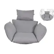 Swing Chair Cushion Hanging Egg Seat Pod for Yard Garden Home Decor-Grey