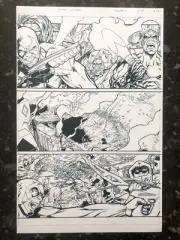 Trumps 4 Inked 11x17 Original Silverline Art Page 8 - Peter Clinton 2023 2024