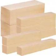10 Pcs Unfinished Basswood Blocks for Carving and Whittling Projects