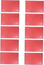 GRIRIW Classical Retro Style Double Line Gilding Certificate Cover 10pcs Heavyweight Paper Stock for A4 Diplomas
