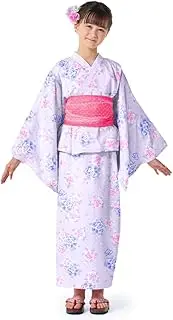 COLORFUL CANDY STYLE NB701630 Yukata Set, 51.2 inches (130 cm), Morning Dew, Purple, Children's Yukata, Yukata Set, Dress, Fireworks Display, Summer Festival, Girls
