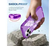 iPhone 12 Pro Max Case,Shockproof Phone Case ,Scratch-Resistant Back Cover-Deep Purple