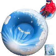 Snow Tubes, Snow Tube 33.5 inch Sleds for Adults, Inflatable Sled with Handles Heavy for Winter