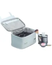 Bey-Berk Leatherette Travel Make Up Case