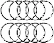 [NINE MING] 100 PCS Round Key Rings, Sturdy Nickel Plated Metal O Rings Split Keychain Rings for Home Office Car Keys Organized (Silver, 1 Inch)