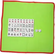 UPKOCH 1 Set Travel Mahjong Set Portable Mahjong Game with Carrying Bag for Family Gatherings and Leisure Entertainment Tiles for Go Fun