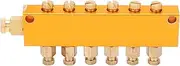 Oil Distributor, Brass Adjustable Oil Distributor, Wear Resistance Adjustable Oil Seperator for Forging Machinery, Woodworking Machinery (One in, 6 out)