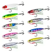 Lot 9* Micro Jig Butterfly Metal Jig Fishing Lure Bait Jigging Tuna Slow Lure