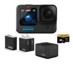 【GOPRO】HERO12 BLACK 超級電量套組 (HERO12單機+ENDURO雙電池充電器+電池+ENDURO原廠充電電池+64G記憶卡)