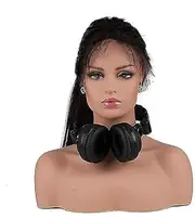 L7 Mannequin PVC Manikin Head Realistic Female Mannequin Head Bust Wig Head Stand for Wigs Display Making Styling