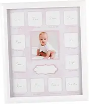 VICASKY 12 Months Baby Picture Frame Newborn Growth Record Baby Christening Present Baby Shower Dec