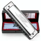 EASTTOP 10Hole Blues Harmonica Key C Beginner Harmonica for Kids Children Adult
