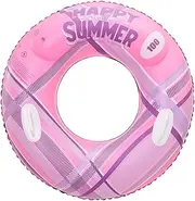 HISECOO Pink Pool Floaties for Adults, 40 Inch Large Floats Tube Rafts with Handles, Inflatable Swimming Ring Lounge, Hawaii Fun Swim Floaties River Pool Beach Lake Party Decoration