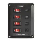 Blue Sea Systems BelowDeck Circuit Breaker 4 Switch Panel