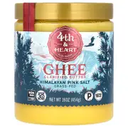 4th & Heart, Ghee Clarified Butter, Himalayan Pink Salt, 16 oz ( 454 g)