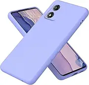 [XINYEXIN] Liquid Silicone Case for Motorola Moto E13, Full Body Protection Mobile Phone Case with Microfibre Lining, Ultra Thin Shockproof Scratch-Resistant Protective Case - Purple