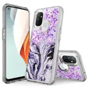For OnePlus Nord N100 Hybrid Graphic Glitter Sparkle Fashion Case