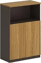 Wood Office Filing Cabinet with Locking Drawers and Dividers, Low Storage Side Cabinet for Data Organization (Xw)