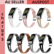 For Fitbit Charge 5 Leather Band Replacement Strap Wristband Watch Bracelet Gift