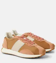 [Tod's] Tod's T Vintage suede and technical sneakers AU 7 multicoloured