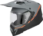Acerbis Assault, adventure helmet , color: Matt Grey/Black/Orange , size: XS