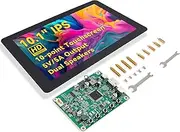 SunFounder Latest 10 Inch DIY Touch Screen for Raspberry Pi 5, IPS HD 1280x800 LCD, HDMI, DC 12V/5A, Output 5V/5A, 10-Point Touch, No Driver, Dual Speakers, 16:10, Compatible with RPi 5/4/3/Zero 2W