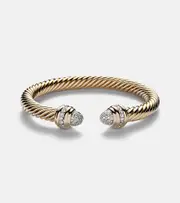 [David Yurman] David Yurman Classic Cablespira® 18kt gold bangle with diamonds M gold