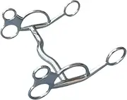Abbraccia Horse Snaffle Bit Horse Riding Snaffle H Shape Easy to Use Stainless Steel Equestrian Supplies Horse Tack for Horse Chewing