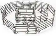 20PCS Corral Fence Toy Accessories Panel Set Farm Corral Fence with Gate Horse Paddock Barn Farm Animals for Toddlers Kids Preschool Educational Gift Sets