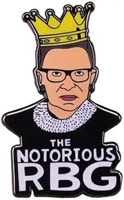 [Pinstant] The Notorious RBG Ruth Bader Ginsburg Brooch Enamel Pin Supreme Court, 1.5 Inches, Enamel, enamel