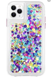 iphone 11 pro max case Case Mate Waterfall Confetti With 10 foot Drop protection