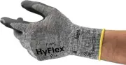 Ansell HyFlex Professional Work Gloves, Nitrile Coating, Firm Grip