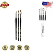 Eco-Friendly Kolinsky Red Sable Brush Set - Artistry Perfected in Sizes 2 to 8