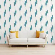 Direct Wallpaper Wave Embossed Textured Wallpaper Direct Wallpapers Turquoise